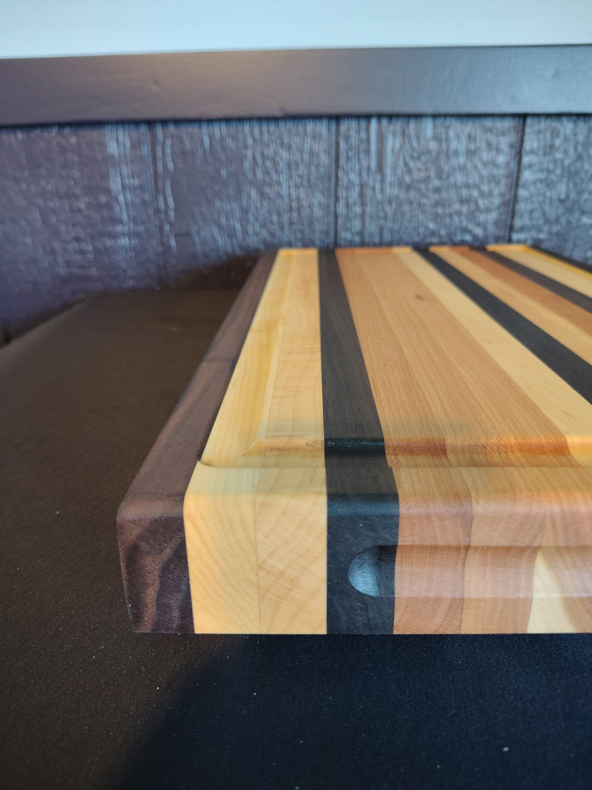 Handcrafted Maple & Walnut Edge Grain Cutting Board