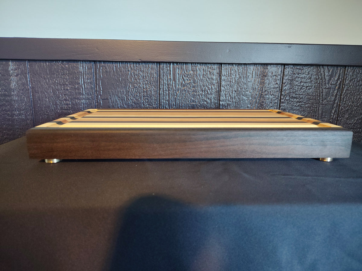Handcrafted Maple & Walnut Edge Grain Cutting Board