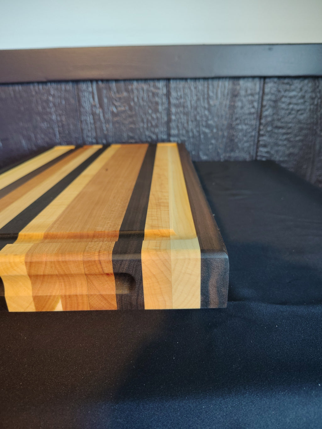 Handcrafted Maple & Walnut Edge Grain Cutting Board