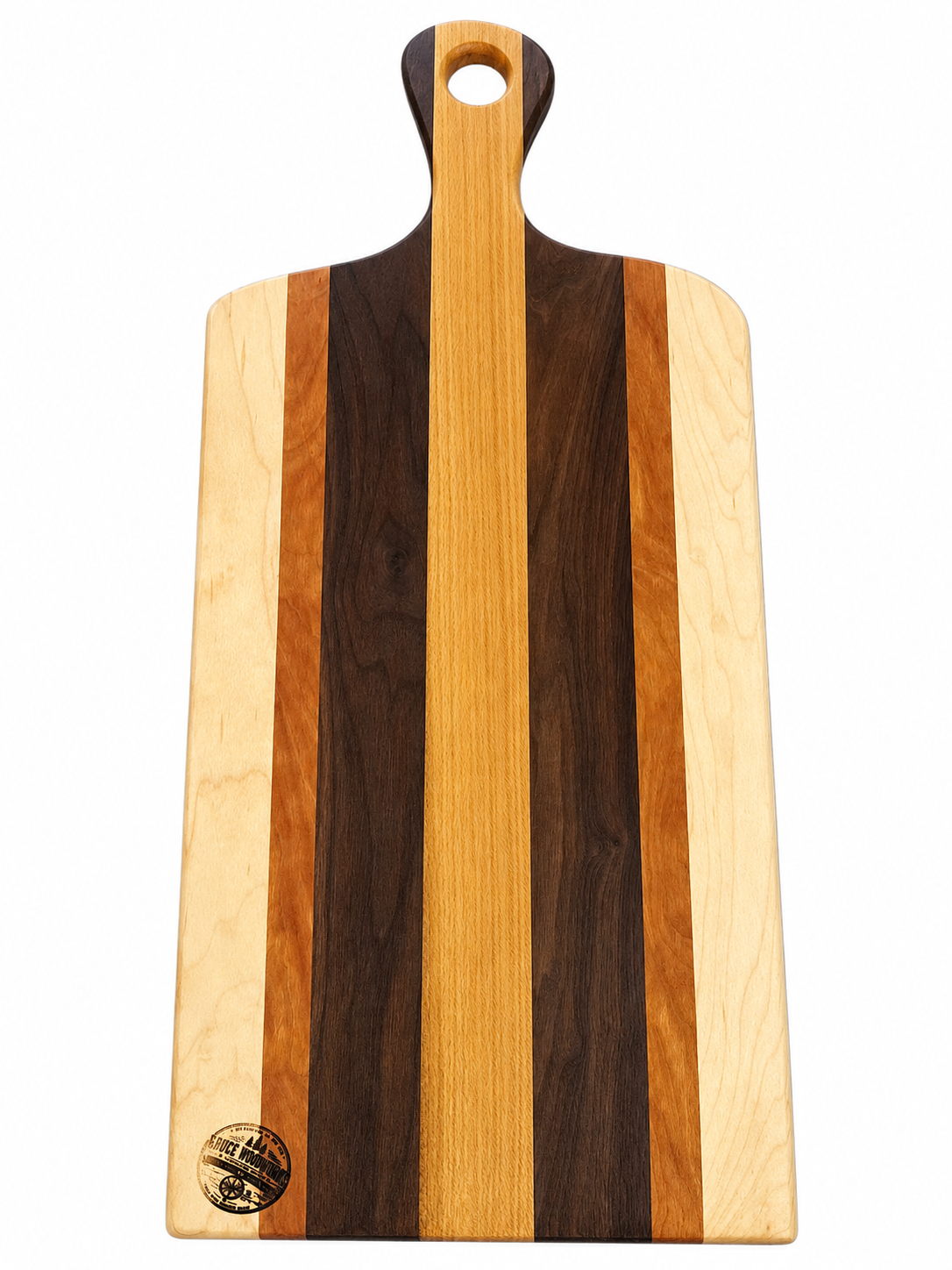 Handmade Quarter Sawn Sycamore Charcuterie Board – Walnut, Cherry & Maple